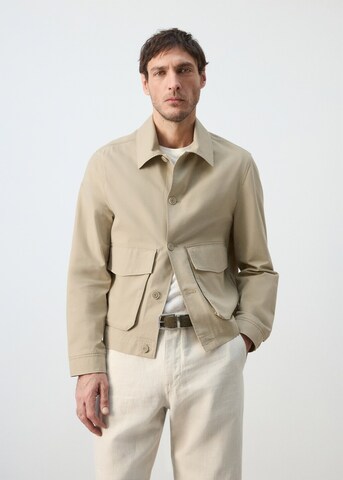 MANGO MAN Between-Season Jacket 'Darren' in Beige: front