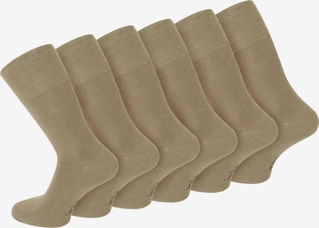 Chaussettes normani en beige : devant