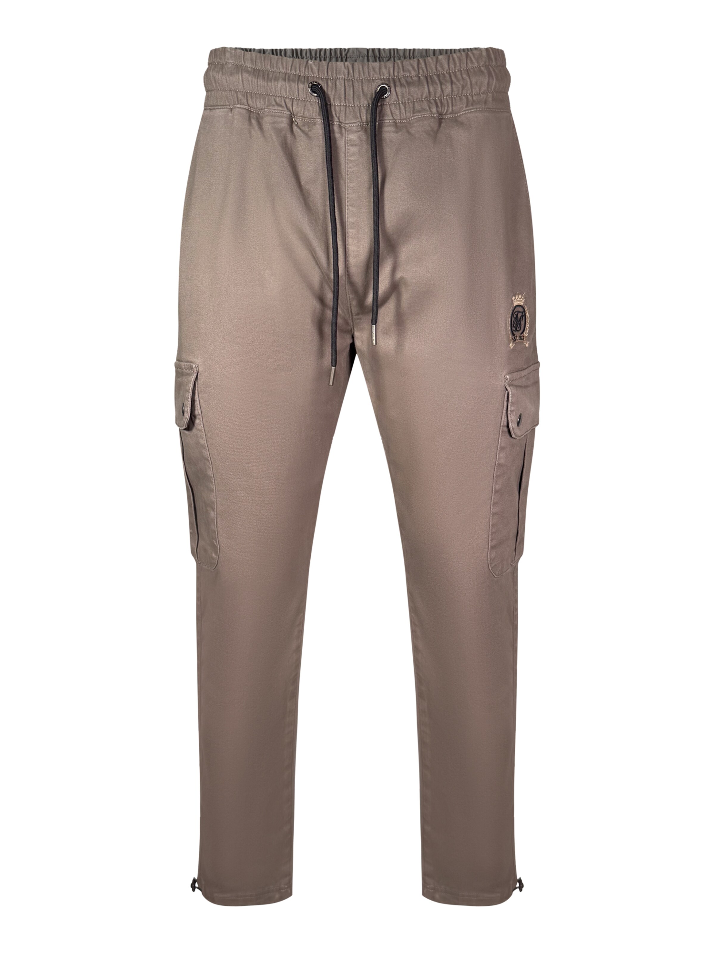 Loosefit Pantaloni cargo di SikSilk in marrone: frontale