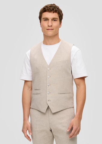 s.Oliver BLACK LABEL Suit vest in Beige: front