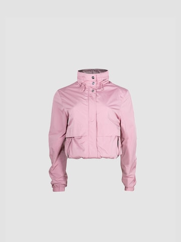 Giacca per outdoor ' Atlas Leichte Windjacke ' di JACK1T in rosa: frontale