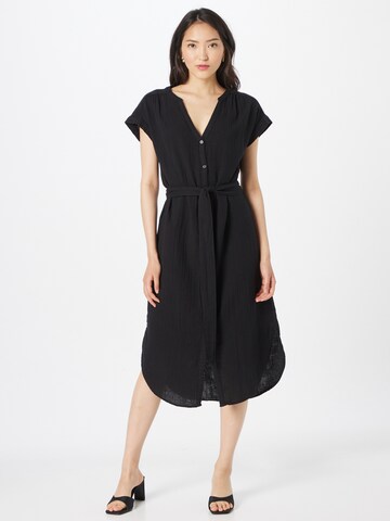 GAP - Vestido camisero en negro: frente