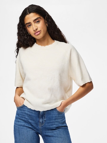 Pull-over 'PCRATH' PIECES en beige : devant