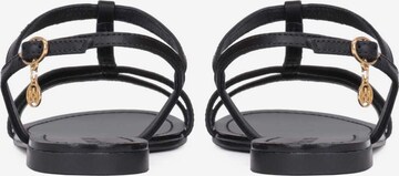 Kazar Strap Sandals in Black