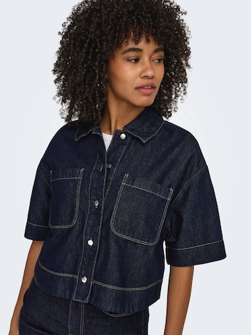 Chemisier 'ONLCLEO' ONLY en bleu