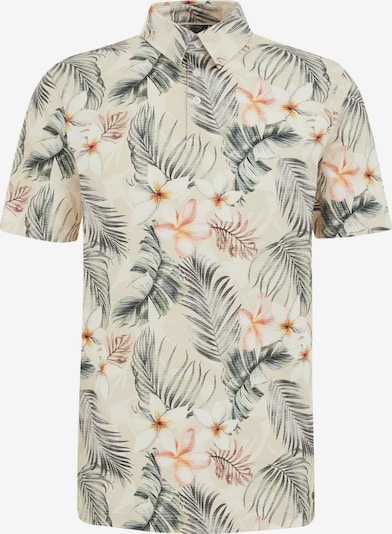 Marškinėliai iš WE Fashion, spalva – smėlio spalva / tamsiai žalia / oranžinė / balkšva, Prekių apžvalga