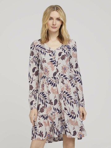 TOM TAILOR Shirt dress in Beige: front