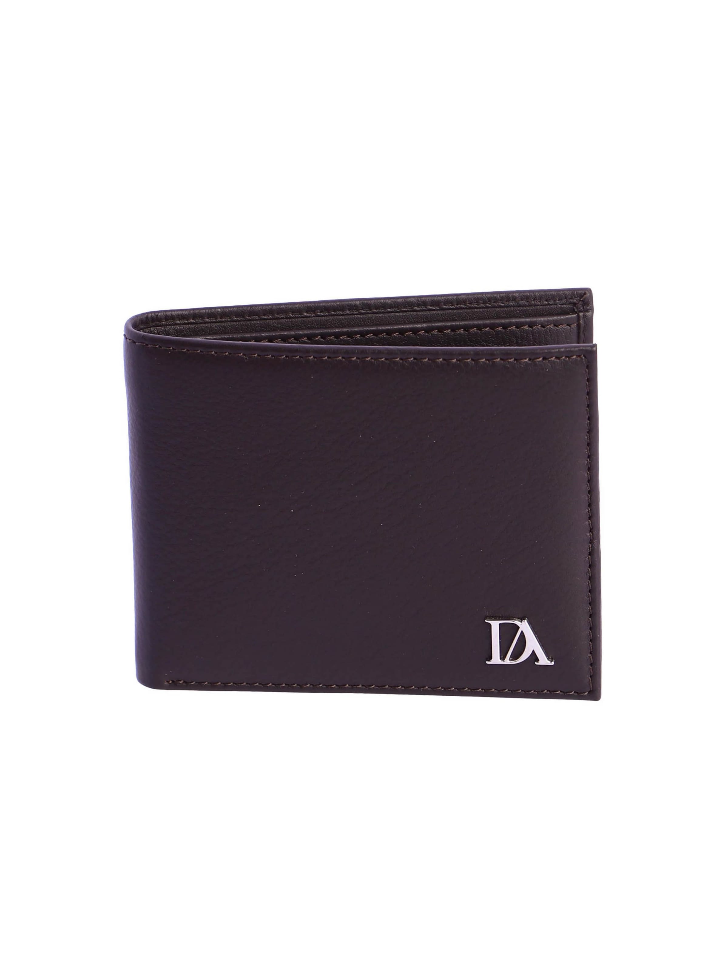 Don Algodon - Cartera 'Cartera para hombre Lorenzo de piel con protección RFID' en marrón: frente