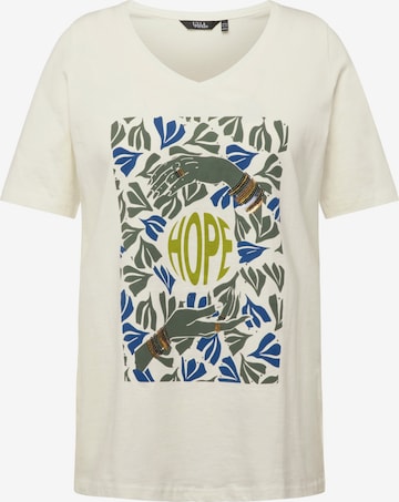 Ulla Popken Shirt in Beige: voorkant