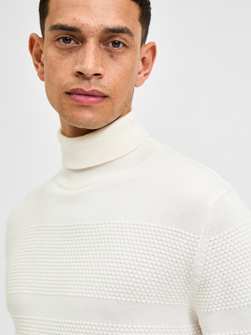 SELECTED HOMME Pullover 'Maine' in Weiß