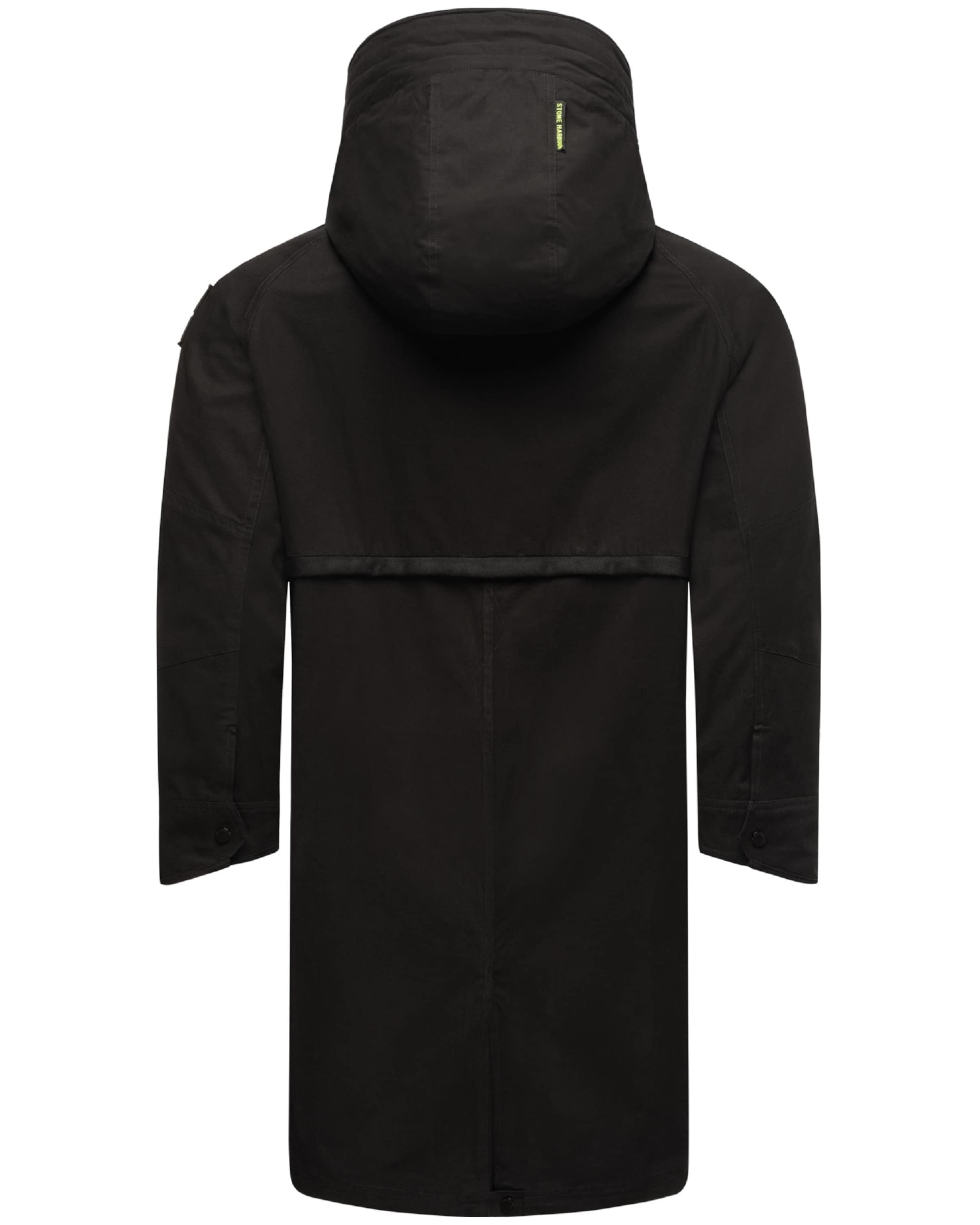 STONE HARBOUR Ανοιξιάτικο και φθινοπωρινό παλτό 'Yaroon' σε μαύρο