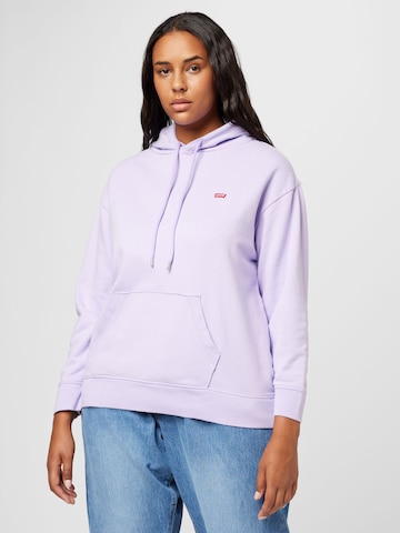 Levi's® Plus Sweatshirt 'PL Non Grphc Strd Hoodie' i lila: framsida