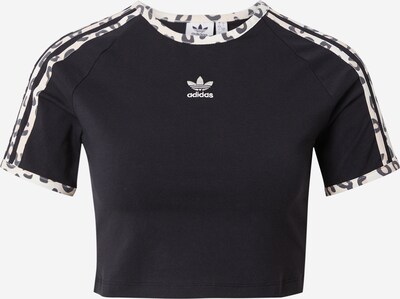 ADIDAS ORIGINALS Тениска в бежово / черно / мръсно бяло, Преглед на продукта