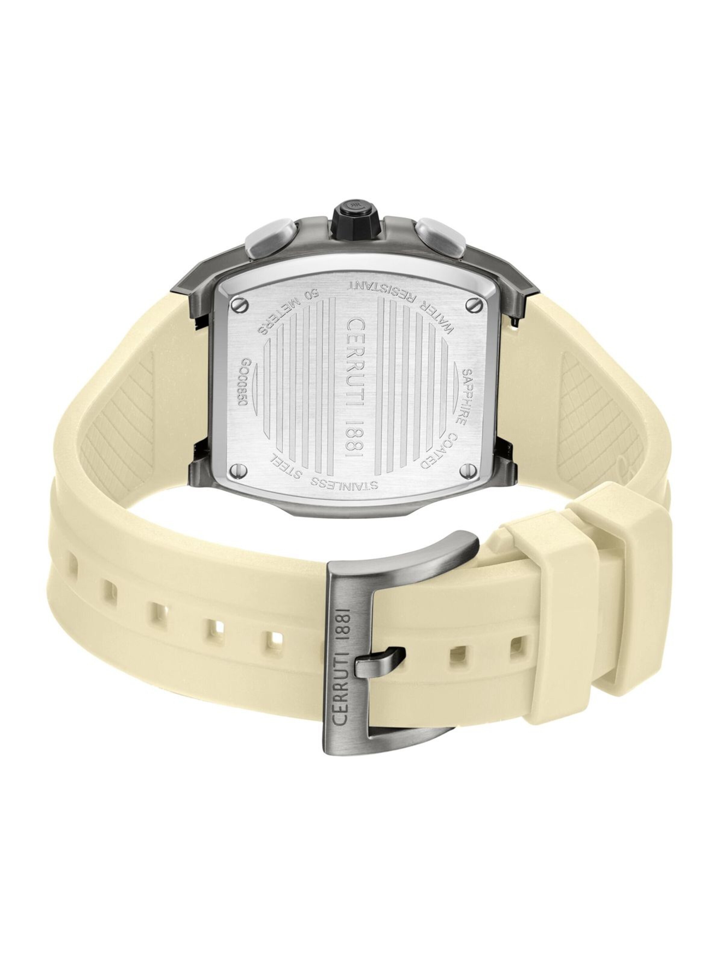 Montre à affichage analogique CERRUTI 1881 en beige