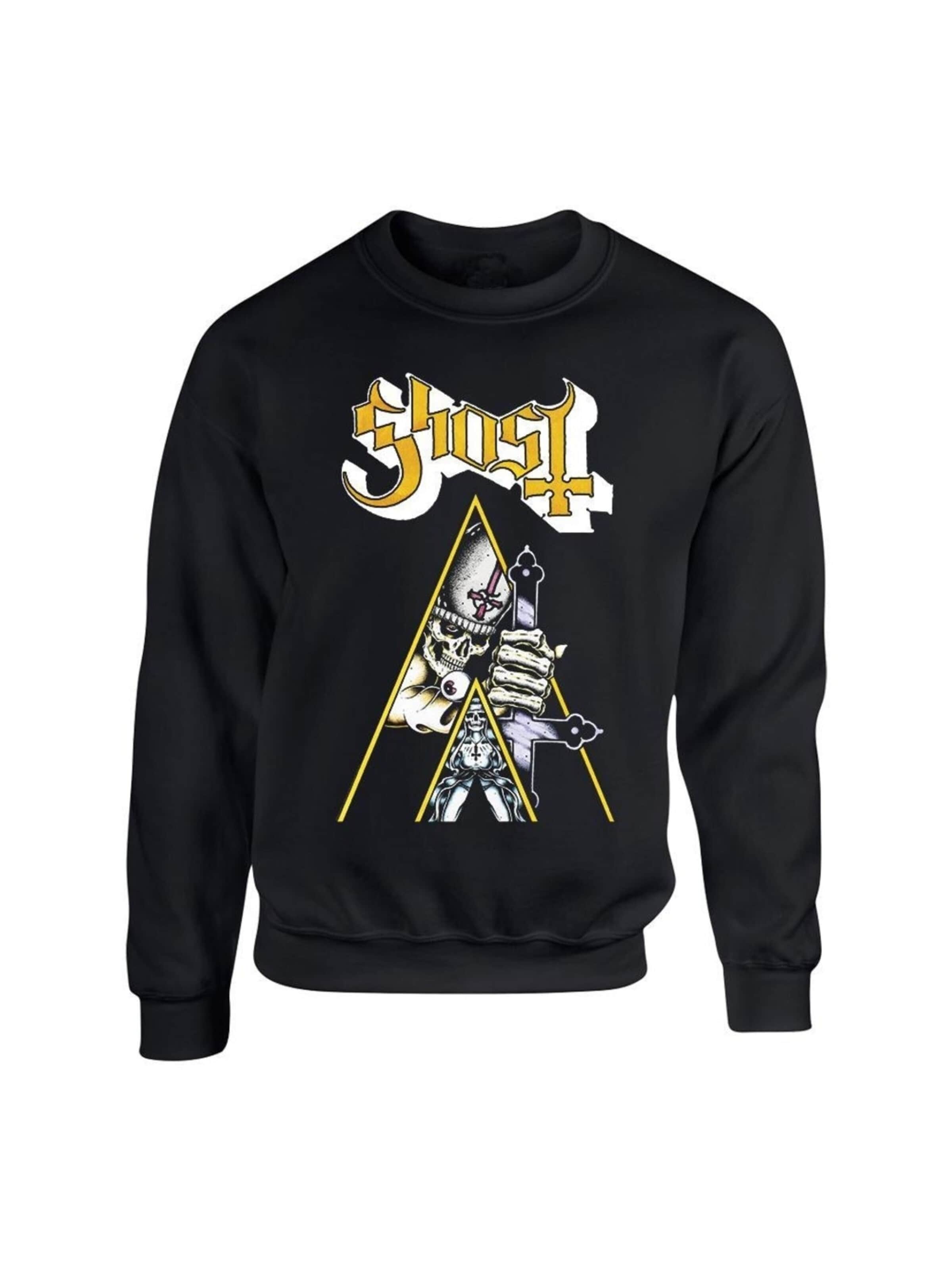 Ghost Sweatshirt 'Ghost Clockwork Ghost  Sweatshirt Sweatshirt' in Black: front