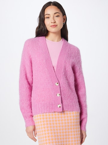 AMERICAN VINTAGE Knit Cardigan 'GILET' in Pink: front