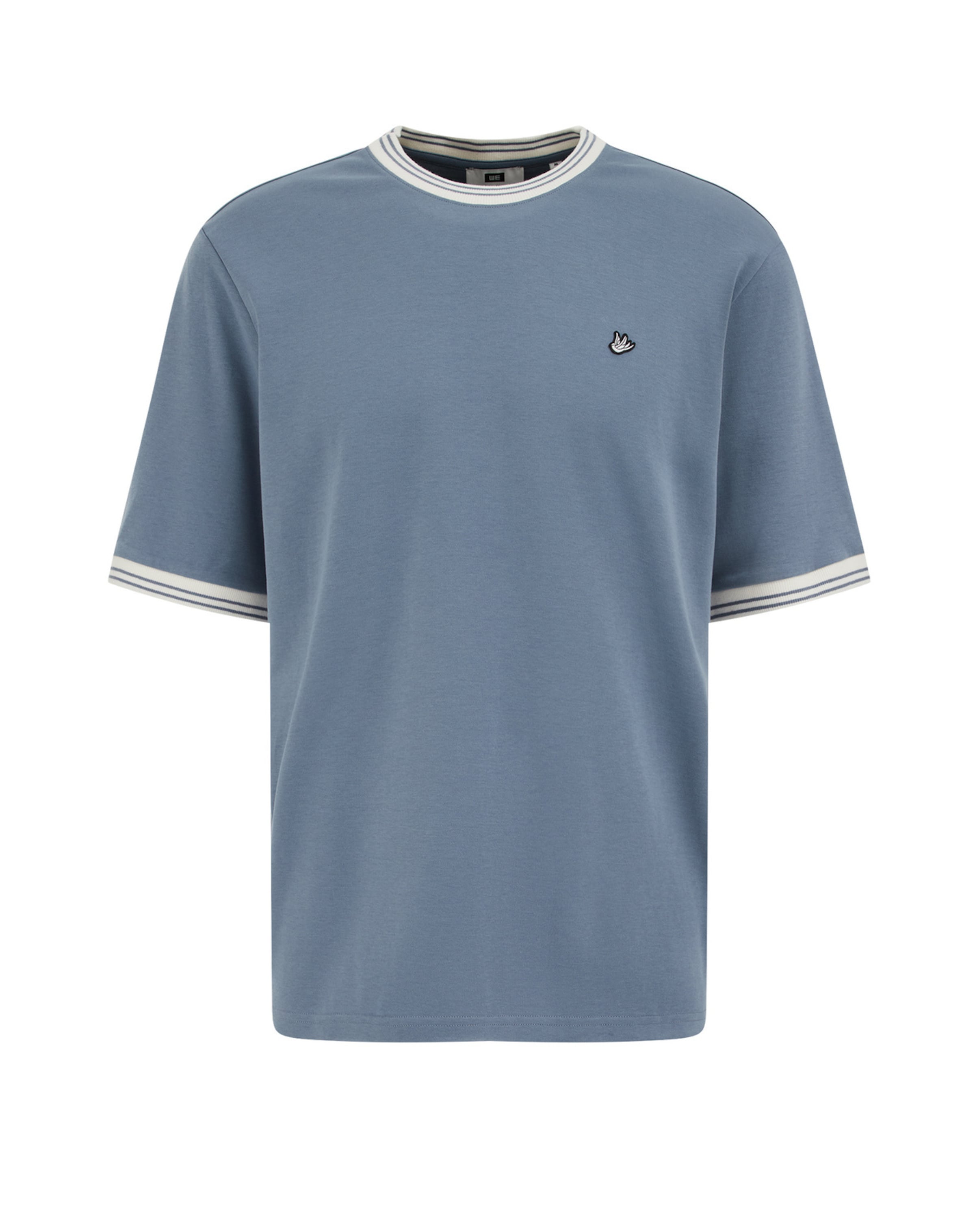 WE Fashion Shirt in Blauw: voorkant