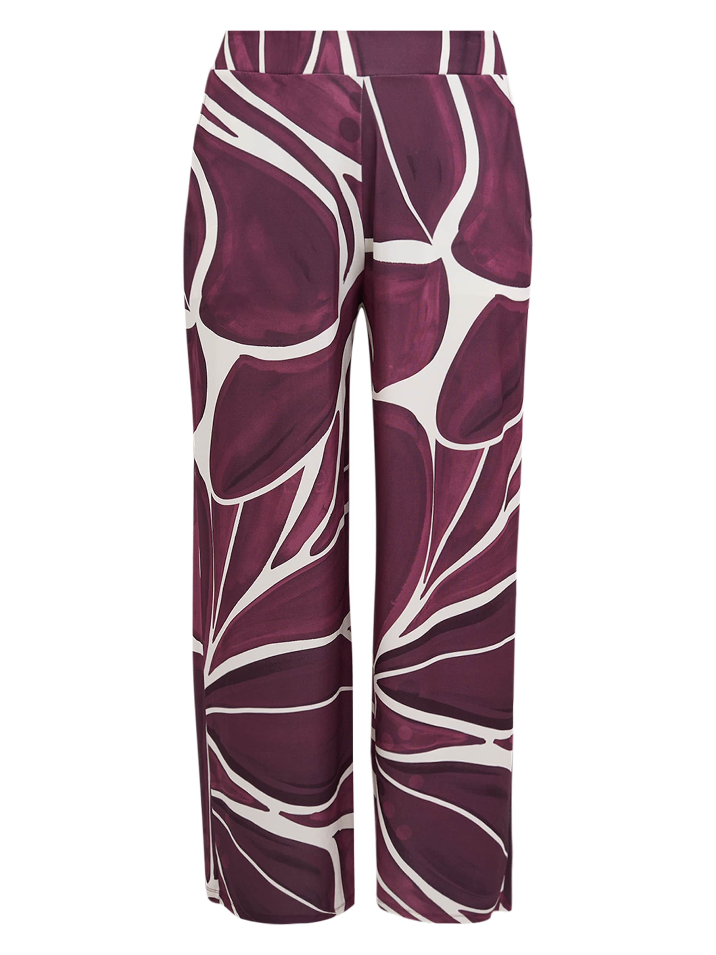 Coupe slim Pantalon YOEK en rouge : devant