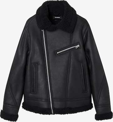 Pull&Bear Overgangsjakke i sort: forside