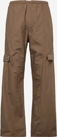 Loosefit Pantalon cargo 'Paul' WEEKDAY en marron : devant