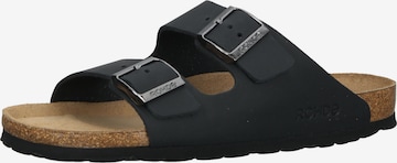 ROHDE Mules in Black: front