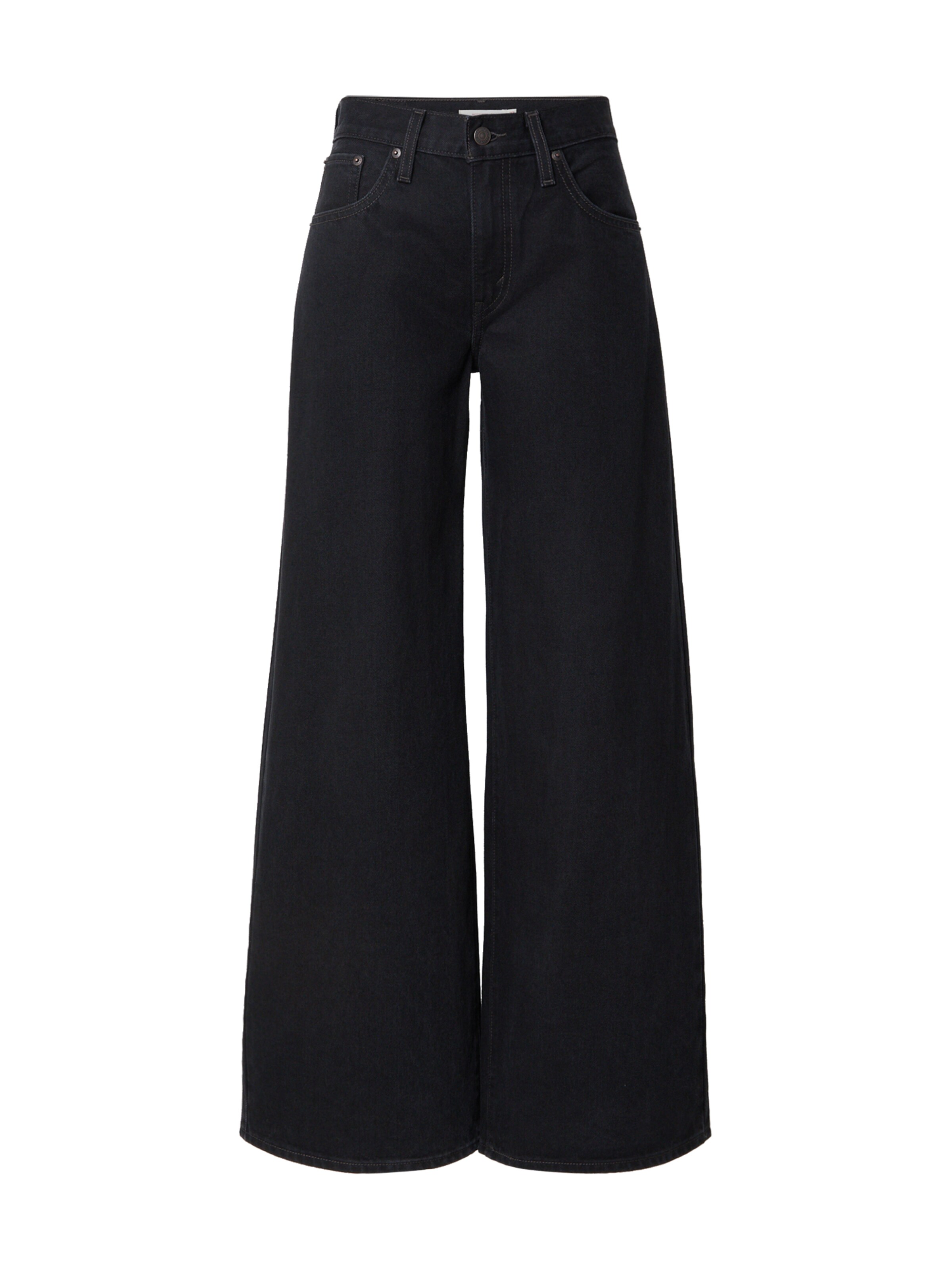 Jean 'Middy Wide Leg' LEVI'S ® en noir : devant