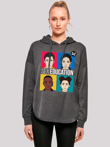 F4NT4STIC Sweatshirt 'Sex Education Teen Netflix TV Series' in Grey: front