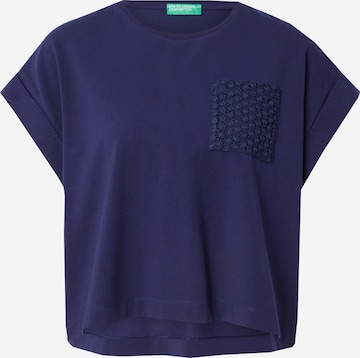 mėlyna UNITED COLORS OF BENETTON Marškinėliai: priekis