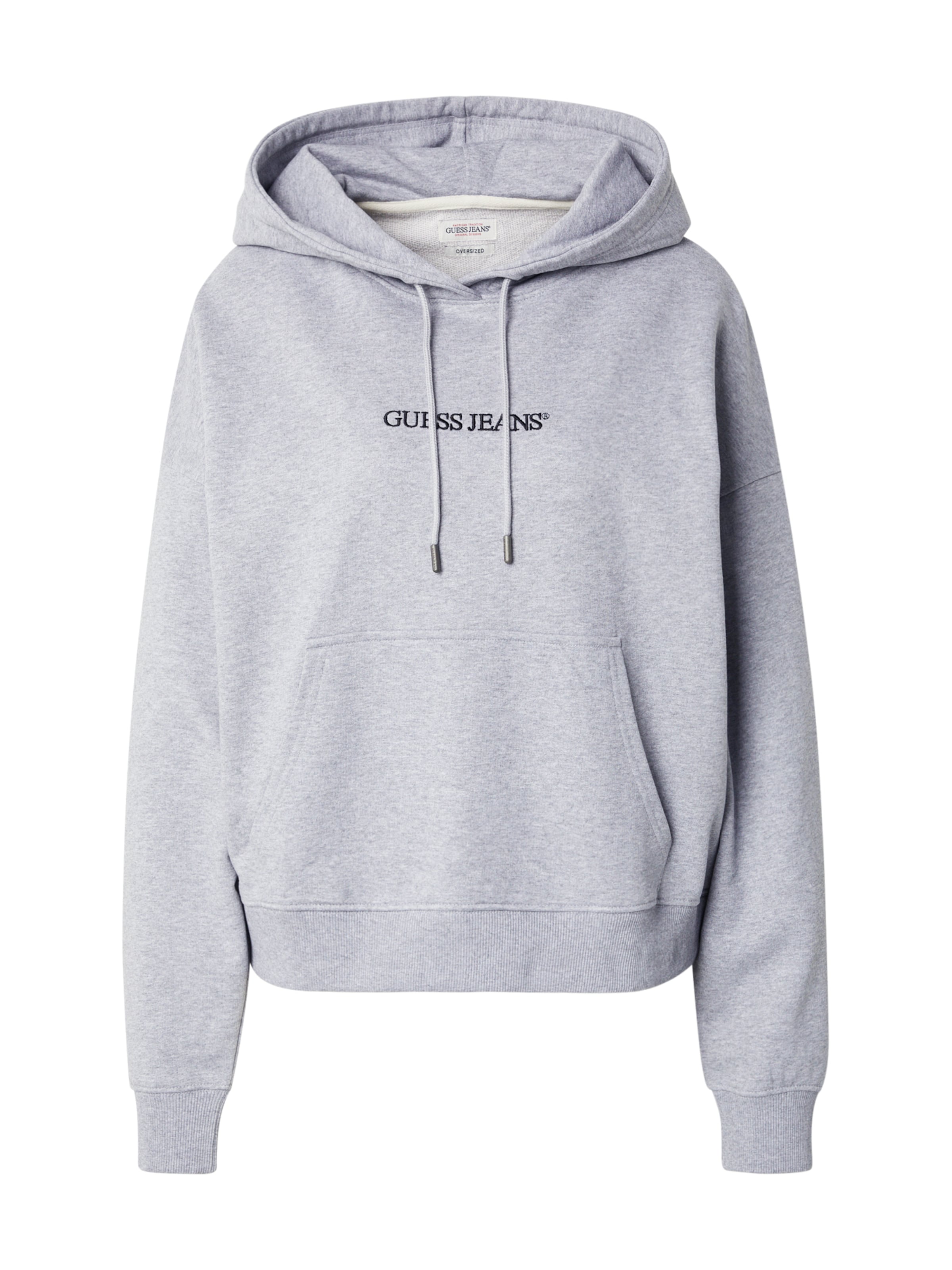 GUESS JEANS Mikina - Sivá: predná strana