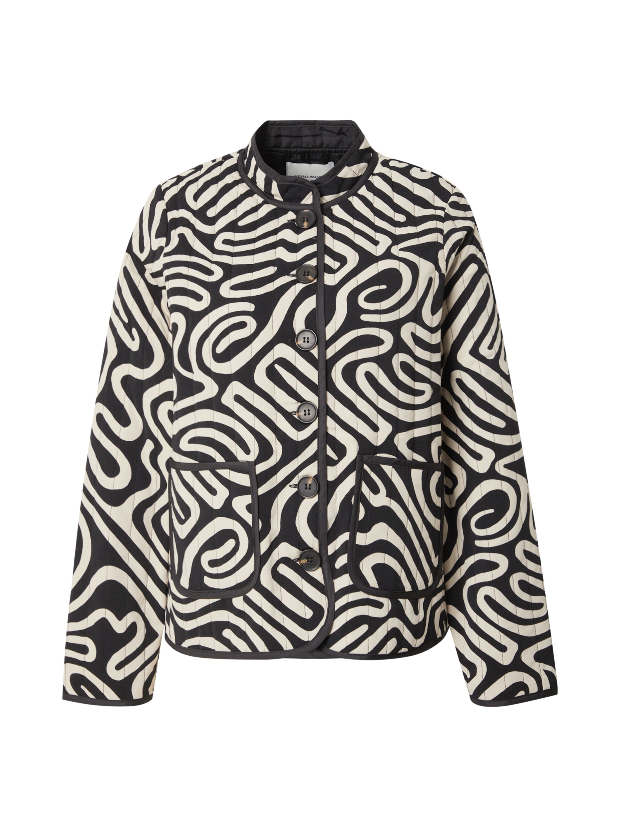 VERO MODA Välikausitakki 'VMVigdis' värissä musta: etupuoli