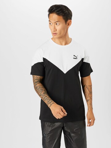 T-Shirt fonctionnel 'Iconic MCS' PUMA en noir : devant
