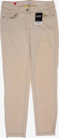 CECIL Pants in M in Beige: front