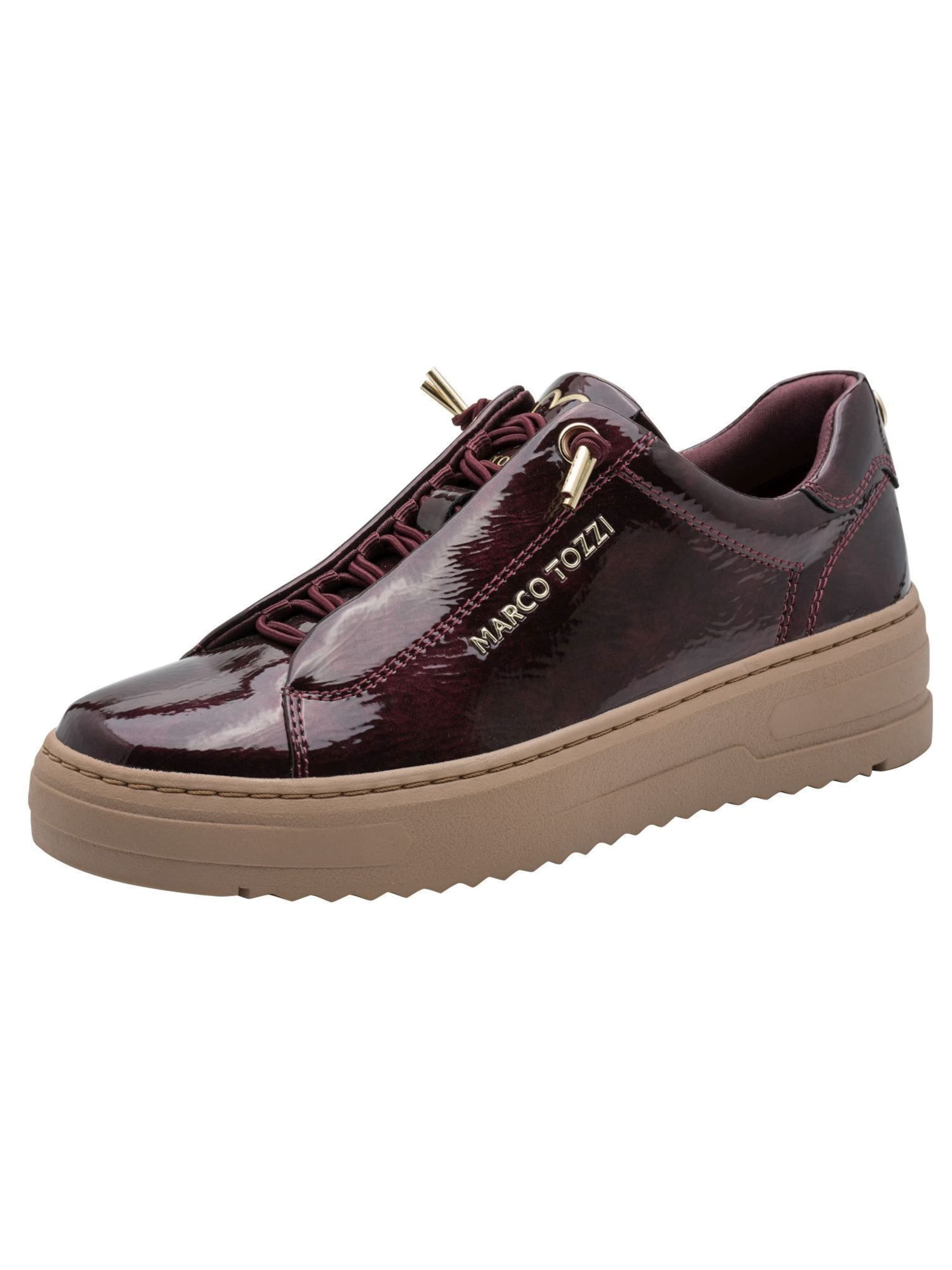 Baskets basses MARCO TOZZI en rouge : devant