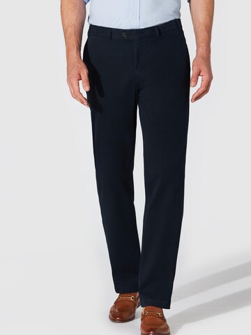 Hiltl Regular Chino Pants 'Parma - Essential Cotton' in Blue