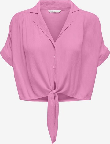 Camicia da donna 'PAULA' di ONLY in rosa: frontale