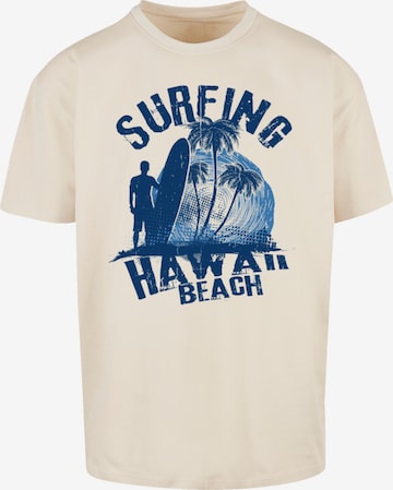 F4NT4STIC T-Shirt 'Hawaii Surf Beach Summer' in Beige: Vorderseite