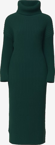 Robes en maille Elara en vert : devant