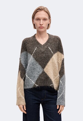 Pull-over 'Floralin' Herrlicher en marron : devant