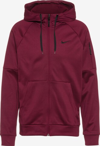 Veste de survêtement NIKE en rouge : devant