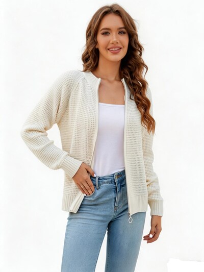 KoJooin Knit Cardigan in S in Beige, Item view