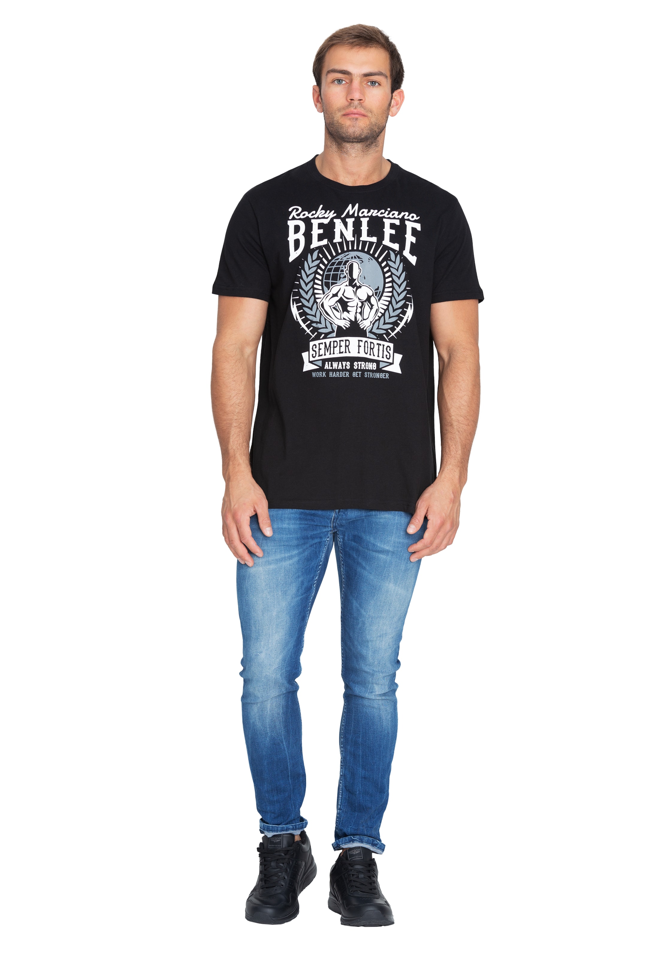 Maglia funzionale 'Lucius' di Benlee in nero