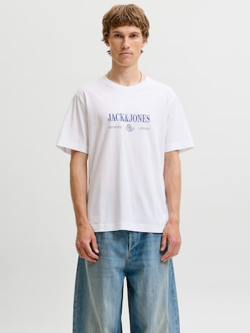 T-Shirt 'JORFREDERIKSBERG' JACK & JONES en blanc : devant