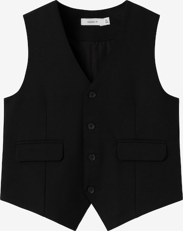 NAME IT - Chaleco en negro: frente
