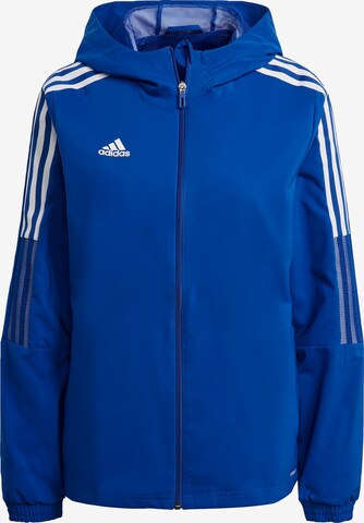 ADIDAS SPORTSWEAR Athletic Jacket 'Tiro 21' in Blue: front