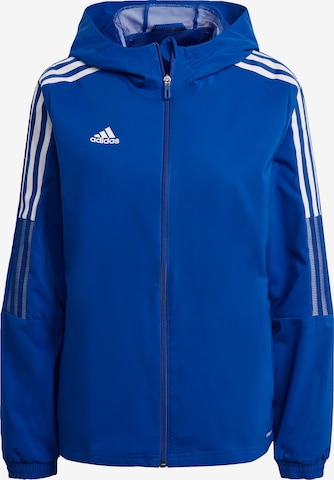 ADIDAS SPORTSWEAR Athletic Jacket 'Tiro 21' in Blue: front