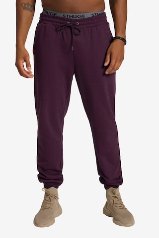 Loosefit Pantalon STHUGE en violet : devant