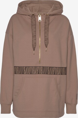 Sweat de sport VENICE BEACH en marron : devant