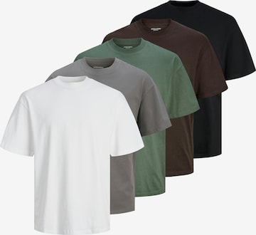 T-Shirt 'JJHugo' JACK & JONES en marron : devant