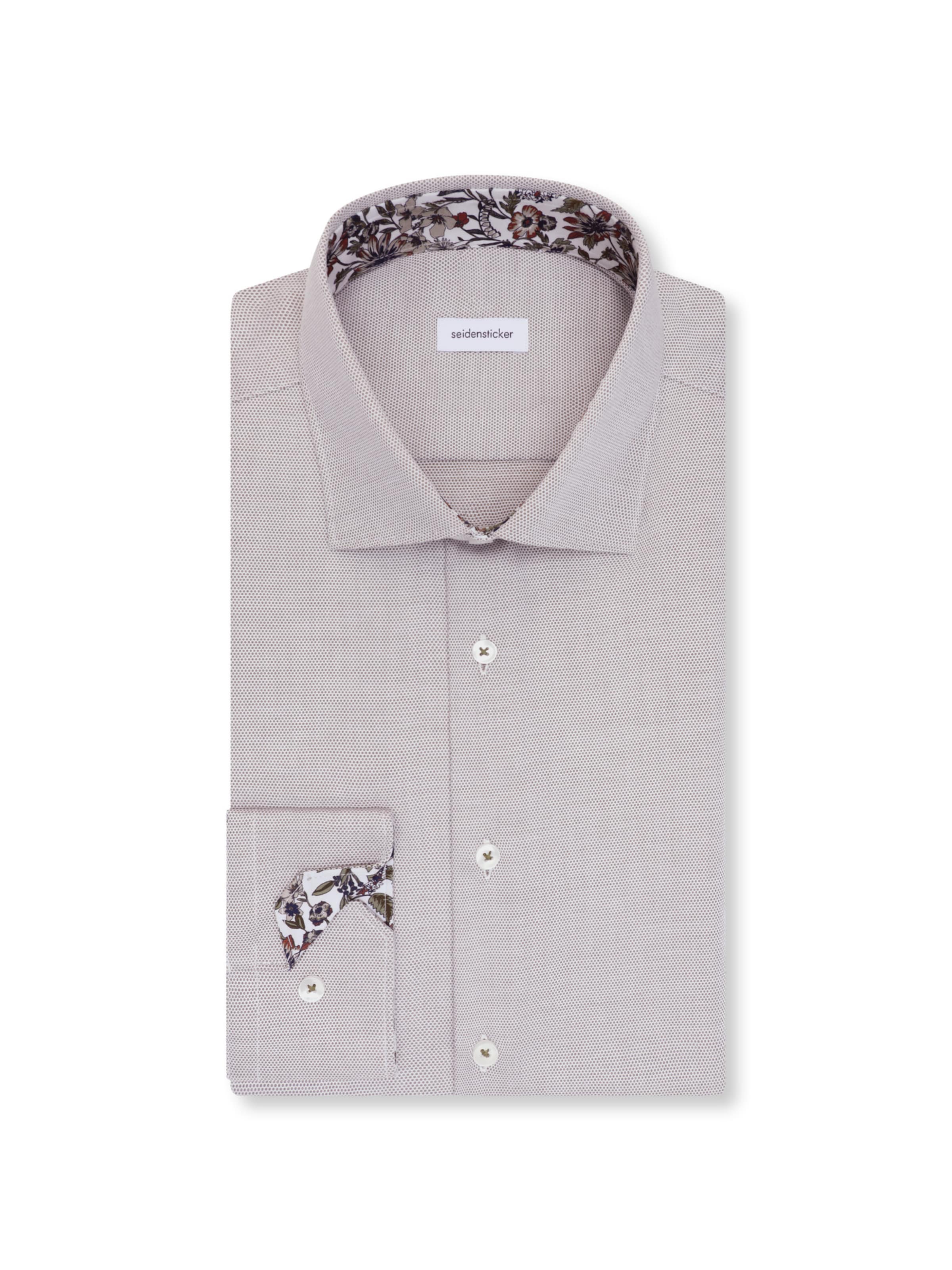 SEIDENSTICKER Slim Fit Hemd 'Schwarze Rose' in Grün
