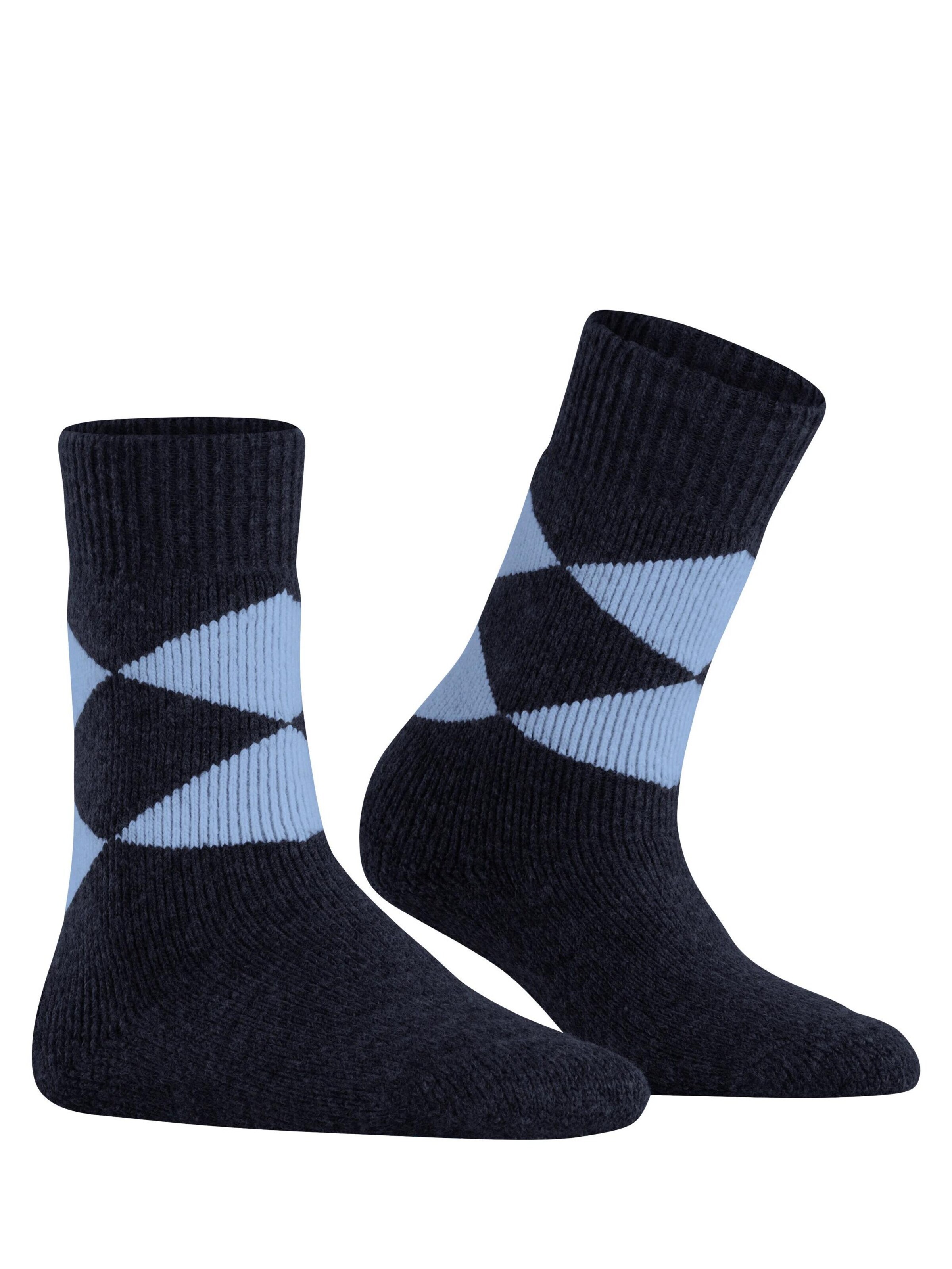 BURLINGTON Socken 'Cosy Argyle'‌‌‌ in Blau